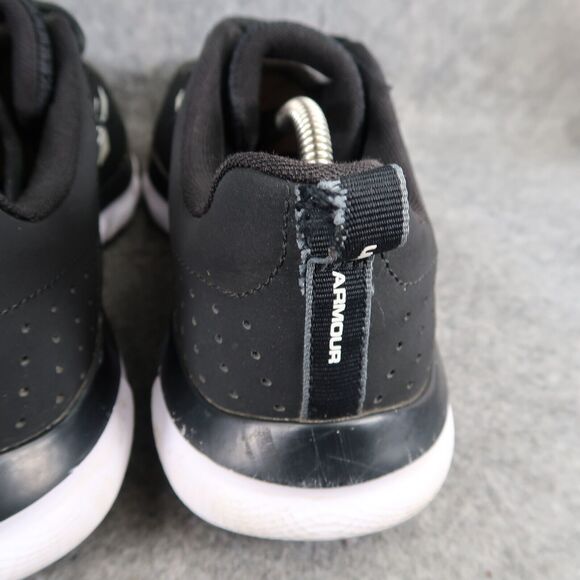 Under Armour Shoes Mens 11.5 Athletic Trainer Charged Assert Running Black White - Picture 8 of 16